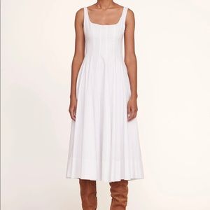 NWT Staud White Wells Dress great for weddings/Brides